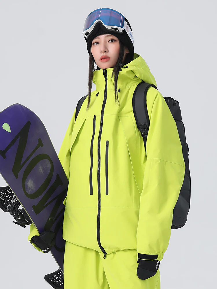 Women's Searipe Unisex Durable Mountain Rider All-Terrain Baggy Snow Jacket - Image 3