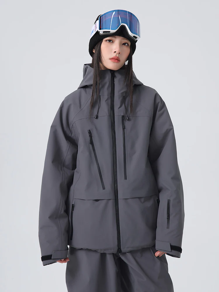 Women's Searipe Unisex Urban Ridge Mountain Freeride Baggy Snow Jacket - Image 2