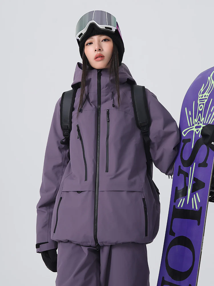 Women's Searipe Unisex Urban Ridge Mountain Freeride Baggy Snow Jacket - Image 3