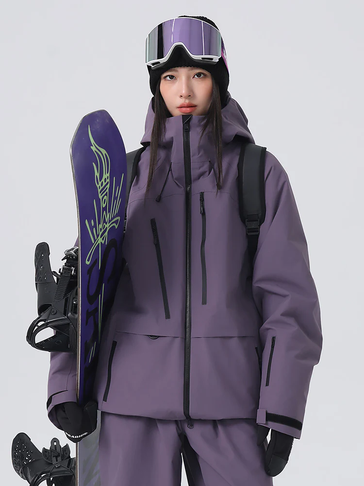 Women's Searipe Unisex Urban Ridge Mountain Freeride Baggy Snow Jacket - Image 4
