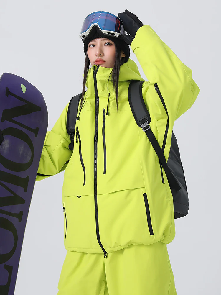 Women's Searipe Unisex Urban Ridge Mountain Freeride Baggy Snow Jacket - Image 6