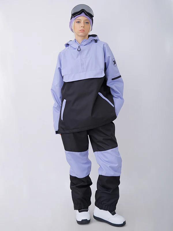 Women's Snowverb Alpine Ranger Colorblock Anorak Snow Jacket - Image 9