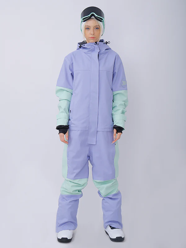 Women's Snowverb Alpine Ranger Colorblock One Piece Snowsuit - Image 3