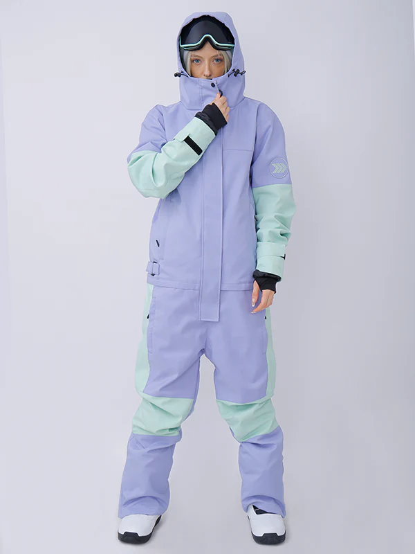 Women's Snowverb Alpine Ranger Colorblock One Piece Snowsuit - Image 4
