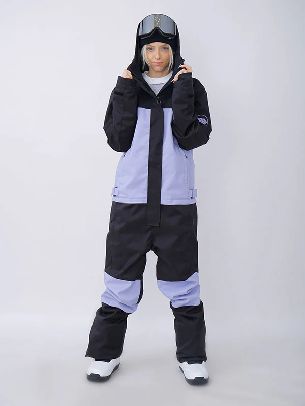 Women's Snowverb Alpine Ranger Colorblock One Piece Snowsuit - Image 5