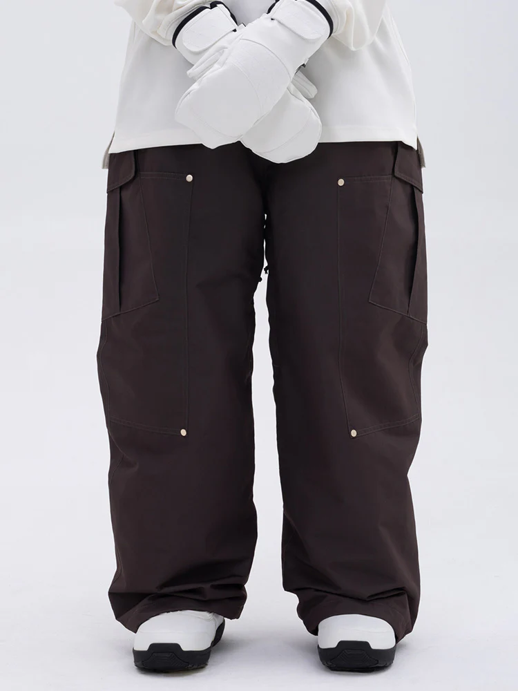 Women's Double Knee Mountain Freestyle Baggy Snow Pants - Image 7