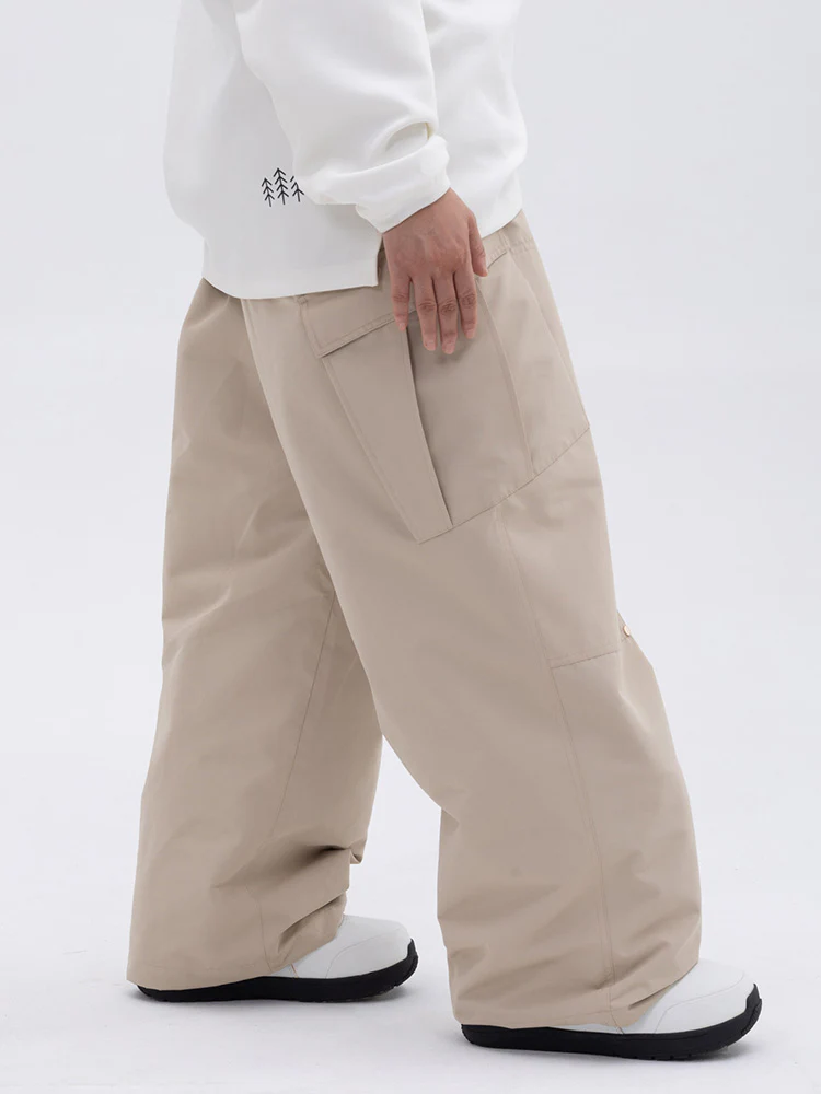 Women's Double Knee Mountain Freestyle Baggy Snow Pants - Image 4