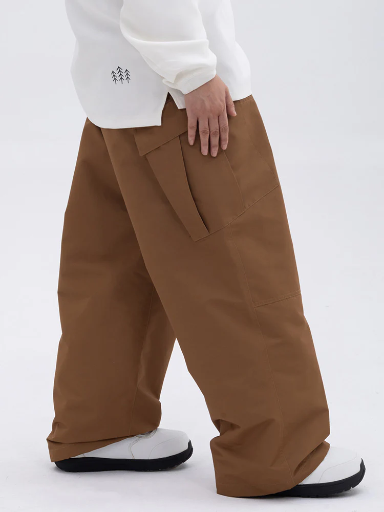 Women's Double Knee Mountain Freestyle Baggy Snow Pants - Image 6