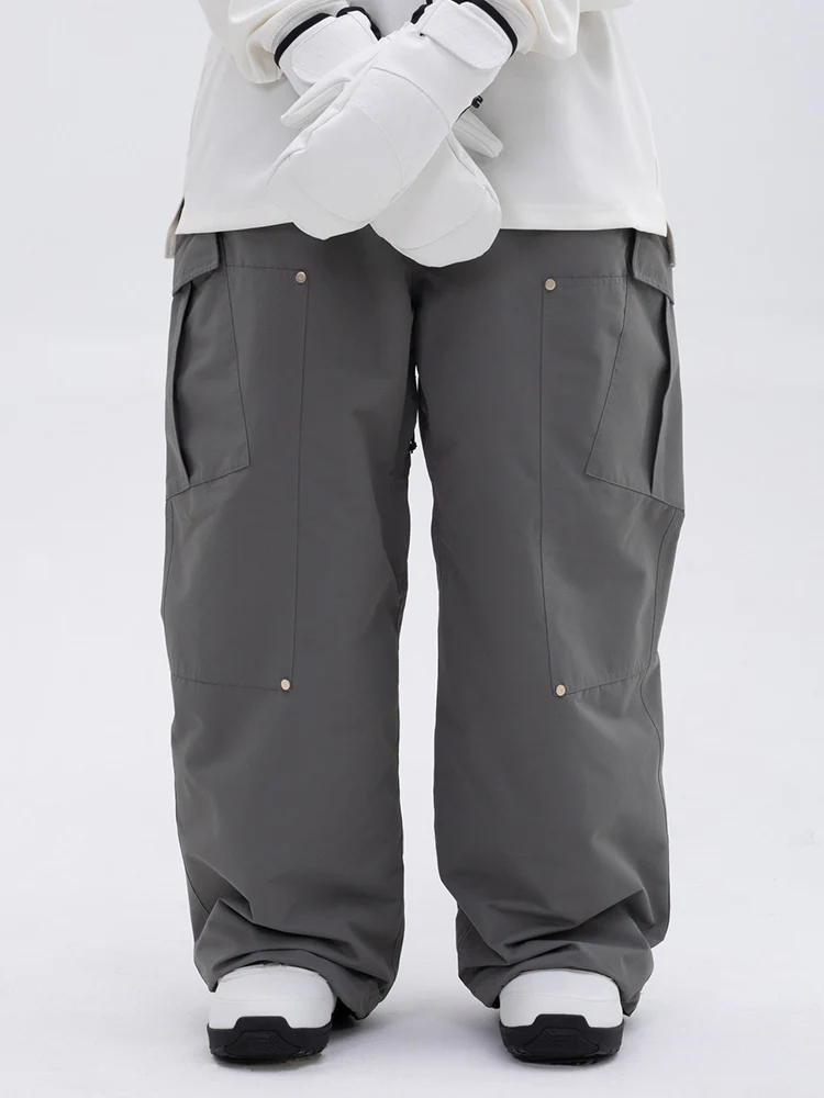 Women's Double Knee Mountain Freestyle Baggy Snow Pants - Image 9