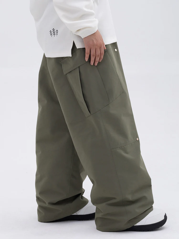 Women's Double Knee Mountain Freestyle Baggy Snow Pants - Image 20