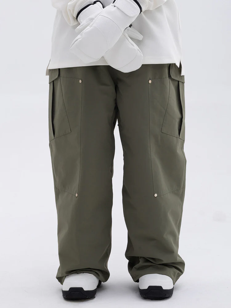 Women's Double Knee Mountain Freestyle Baggy Snow Pants - Image 19