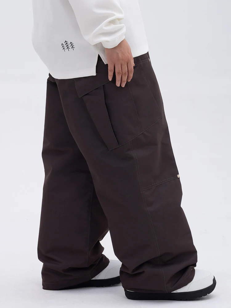 Women's Double Knee Mountain Freestyle Baggy Snow Pants - Image 8