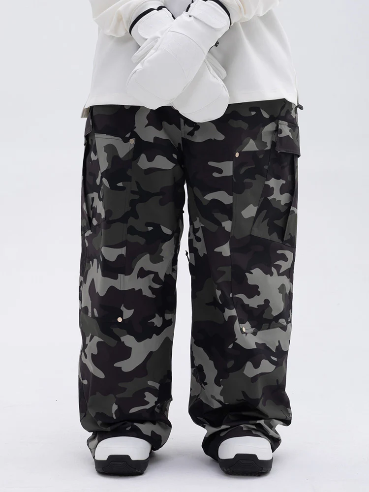 Women's Double Knee Mountain Freestyle Baggy Snow Pants - Image 15