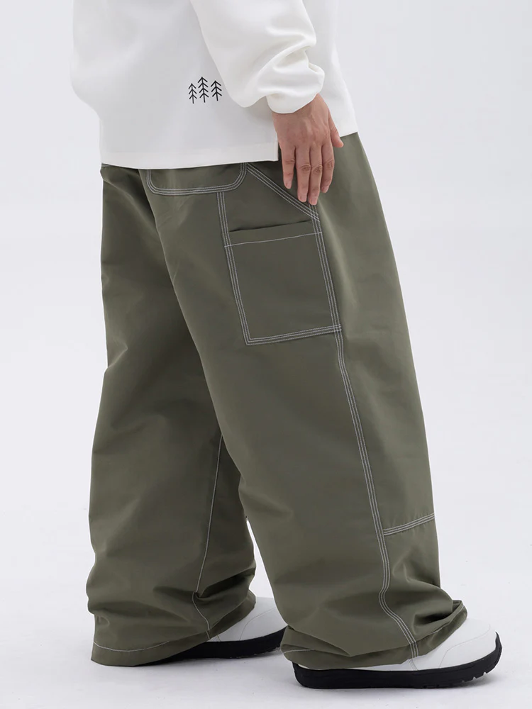 Women's Urban Street Style Freerider Baggy Snow Pants - Image 10