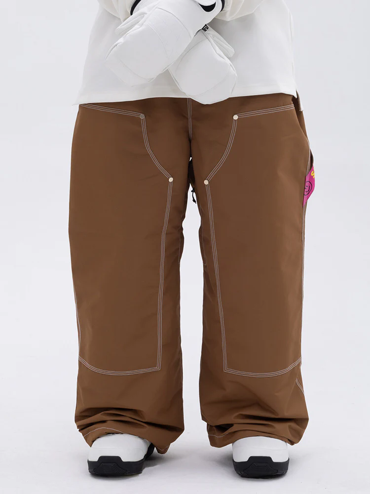 Women's Urban Street Style Freerider Baggy Snow Pants - Image 5