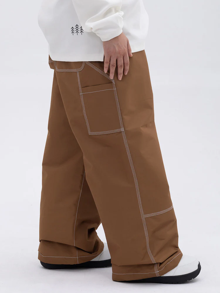 Women's Urban Street Style Freerider Baggy Snow Pants - Image 6