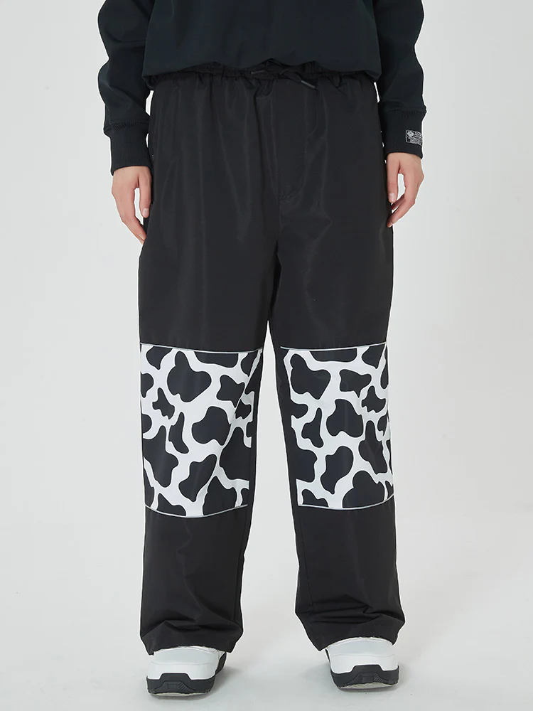 Women's Swaggy Knee Reflective Graphic Panel Cargo Snow Pants - Image 12