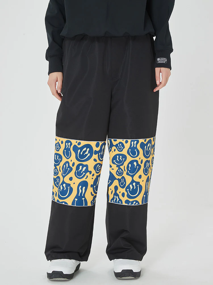 Women's Swaggy Knee Reflective Graphic Panel Cargo Snow Pants - Image 6