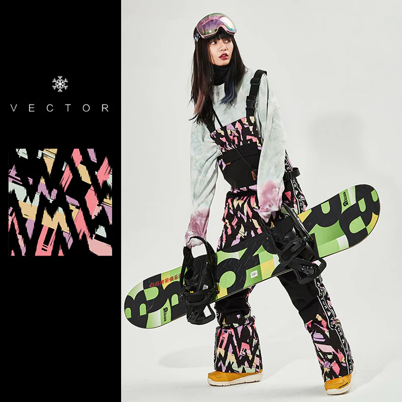 Women's Vector Mountain Queen Insulated Overalls Bib Snow Pants - Image 13